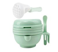 FONDOTIN 1set Ciotolper Pappa Per Ciotola Manuale Multifunzionalper Alimenti Complementari Include Cucchiaio Per Macinare Materiale Sicuro Per Verde