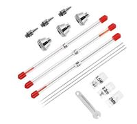 FONDOTIN 1set Ugelli e Aghi per Aerografo Inossidabile Accessori Ricambio per Verniciatura Art Compatibili Aerografi