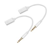 FONDOTIN 2 pezzi Adattatore Audio USB C Auricolari Connettore Jack Tipo C Metallico Argento Compatto Portatile Riduzione Rumore Compatibile Smartphone Tablet Laptop