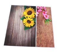 FONDOTIN 2 Pezzi Backdrop Fotografico con Legno e Sfondo per Studio Foto e Portatile per Matrimoni Feste e Shooting Social Media