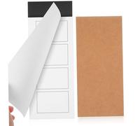 FONDOTIN 2 Pezzi Blocchi Note Tascabili Carta Rigido Quaderni Memo Portatili per Appunti Veloci Taccuini Piccoli per Scrivere Design Copertina Kraft e Nero per Ufficio e Viaggi