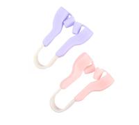 FONDOTIN 2 pezzi Clip per Naso in Silicone per Sollevamento e Rimodellamento Dispositivo Correttore Nasale e Traspirante per Quotidiano Durante Relax e Sonno Colori Rosa