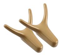 FONDOTIN 2 Pezzi Ganci da Parete a Forma di Corno di Mucca in Lega di Zinco Oro Resistenti a Temperature Alte e Basse per Ufficio e Soggiorno