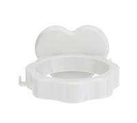 FONDOTIN 2 pezzi Ganci Porta Phon da Parete Senza Foratura Supporto Appendino Asciugacapelli Bianco Staffa da Muro Resistente e Antiruggine per Bagno e Camera