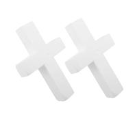 FONDOTIN 2 Pezzi in Polistirene Leggera per Decorazioni Religiose Forma Vuota per Artigianato DIY per Festa Prima Comunione e Natale Facilità Installazione e Versatilità per Sacri