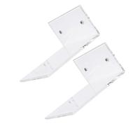 FONDOTIN 2 pezzi Mensola Trasparente da Parete in Acrilico Supporto per Erogatore Sapone Liquido Dosatore Muro per Bagno e Cucina Resistente e Facile da Montare