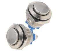 FONDOTIN 2 pezzi Pulsante con LED Esterno Pannello Montaggio Pulsante Durevole per Sostituzione Wired Facile da Installare