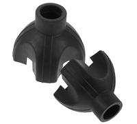 FONDOTIN 2 pezzi Punte Ricambio Bastone Anziani Zampe Antiscivolo per Stampelle e Bastoni da Passeggio Base Gommini Stabile e Facile da Installare per Uso Interno ed Esterno