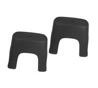 FONDOTIN 2 pezzi Sgabello Pedana in PVC Antiscivolo per Bagno e Wc Piccolo Sgabellino Stabile e Leggero per Facilmente Trasportabile e Resistente