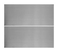 FONDOTIN 2 Pezzi Targhette Porta Ufficio Adesive in Acciaio Inossidabile Placchetta in Metallo Vuota Incisione Personalizzabile per Scuola Ospedale Hotel e Appartamento