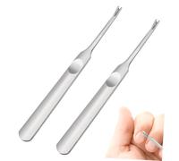 FONDOTIN 2 pezzi Tronchesino Cuticole Acciaio Spingi Pellicine e Rimuovi Morta per Unghie Strumento Pedicure e Domestico