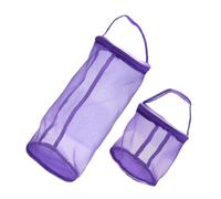 FONDOTIN 2 Pezzi Yarn Storage Bag Portable Mesh Organizer with Round Structure Durable And Abrasion Resistant Knitting Tote for Crochet And Sewing Projects
