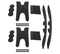 FONDOTIN 2 Set Imbottiture Interna Casco Moto in Spugna Traspirante Assorbi Sudore Cuscinetti Protettivi Adatti Caschi Bicicletta e Moto Sostituzione Facile e Asciugatura Rapida