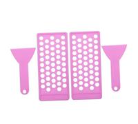 FONDOTIN 2 set Kit per Creazione Burrocacao con Vassoio Riempimento e Spatola Strumento DIY per Balsamo Labbra Adatto per Tubetti Vuoti e Lucidalabbra Materiale Resistente e Sicuro
