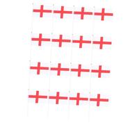 FONDOTIN 20 pezzi Bandiere Inglesi da Mano con Asta Piccole Decorazioni Patriottiche per Feste Sportive Riutilizzabili e Resistenti per Eventi Bar e Celebrazioni Nazionali