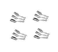 FONDOTIN 20 pezzi Cucchiaini da Tè in Acciaio Inossidabile Incisi Posate Creative per Servire Cibo Utensili da Cucina Leggeri e Resistenti per Casa e Ristorante Argento