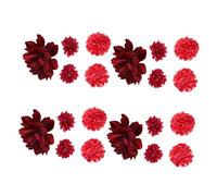 FONDOTIN 20 Pezzi Hanfu Flower Hair Accessories Handcrafted Artificial Floral Hair Clips For Weddings Festivals And Traditional Chinese Costumes