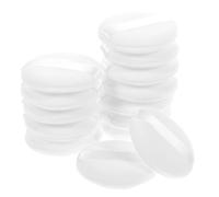 FONDOTIN 20 Pezzi Piumini per Viso in Pelliccia Cristallina Bianca, Soffici e Comodi per Applicazione Cipria a Casa o Salone, Accessori Semplici per Make-up Colore Casuale