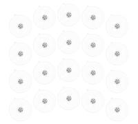 FONDOTIN 20 Ventose Trasparenti a Vite M5*9 * 63mm in Pvc con Filettatura per Fissaggio Resistente, Supporto a Ventosa Industriale per Vetro e Piastrelle, Ganci Rimovibili per Uso