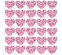 FONDOTIN 200 Pezzi Toppe di Paillettes a Forma di Cuore 1,5 Cm Rosa, Decorazioni Fai da Te per Abbigliamento, Cappelli e Accessori, Ornamenti Patch Luminosi per Progetti Creativi