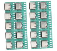FONDOTIN 20pezzi Adattatore USB Tipo c Femmina PCB Scheda Convertitore Modulo Supporto per Cavi Trasmissione Dati Rapida e Stabile