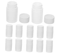 FONDOTIN 24 Flaconi Solidi in Hdpe Da 20 Ml Tappo Anti-perdita, Contenitori Compatti e Leggeri Per Medicinali, Pillole e Cosmetici, Organizer Portapillole Portatile Per Uso Viaggio e Quotidiano