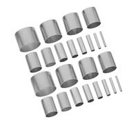 FONDOTIN 24 Pezzi Tagliapasta Rotondi in Acciaio Inossidabile Cutter Argilla Polimerica e Ceramica Strumenti Stampo per Cottura e Creazioni DIY Taglio Circolare Preciso e Sicuro