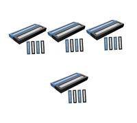 FONDOTIN 24pezzi Trasparenti Per Penne Astucci Decorativi Multi-funzione Con Design Finestra Per Penne Matite e Cancelleria Colori