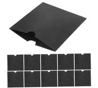 FONDOTIN 25 pezzi Bustine Kraft per CD e Dvd Nero Custodie in Carta Resistenti per Archiviazione Casa Ufficio Scuola Buste Compatte per Protezione Dischi