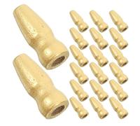 FONDOTIN 25 Pezzi Terminali in Legno per Asta Bandiera Id Decorazioni per Aste Bandiera Manuali Accessori per Bandiere da Giardino e Uso Residenziale Commerciale Indoor Outdoor