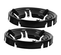 FONDOTIN 2pezzi Copertura Paravento in Acciaio Inossidabile Per Fornello Gas Antivento e Risparmio Energetico Supporto Antiscivolo Per Pentola Per Cucina e Ristorante