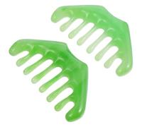 FONDOTIN 2pezzi Pettine Massaggiante per Capelluto Strumento di Raschiamento Guasha Pettine Raschiante Portatile per Massaggio alla Testa Design Testa Goccia d Acqua Miglioramento