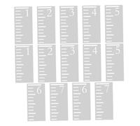 FONDOTIN 2sets Tabella Altezza Ragazzo Da Parete Righello Altezza Da Appendere in Plastica Riutilizzabile Stencil Misurazione Per Decorazioni Murali e Monitoraggio