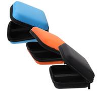 FONDOTIN 3 pezzi Custodia Rigida per Disco Rigido Borsa Protettiva in EVA per SSD Caricatore e Cavi Antiurto e Resistente per Accessori Informatici Piccola e Compatta