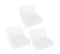 FONDOTIN 3 Pezzi Filo Trasparente per Ricamo con Rocchetti Organizer Compatto e Portatile per Cucito Casa Custodia Multifunzione per Conservare e Ordinare Fili da Cucito
