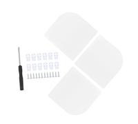 FONDOTIN 3 Pezzi Mensola Angolare da Parete in Scaffale Fluttuante Bianco Opaco Oggetti Camera da e Cucina Organizer Multifunzionale con Montaggio