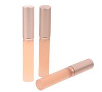 FONDOTIN 3 pezzi Pennelli Labbra in Silicone con Testa Rotonda Applicatori Rossetto Riutilizzabili e Delicati Pennello Trucco Portatile per Uso Professionale e Quotidiano