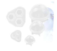 FONDOTIN 3 pezzi Stampi in Silicone Rotondi per Fai da Te per Gioielli Candele Saponi e Bombe da Bagno Resistenti e Facili da Multifunzione per Creazioni Artigianali
