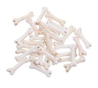 FONDOTIN 30 pezzi Ossa Finte Mini Scheletro in Resina Bianca Decorazioni Teschi Realistici per Halloween Ossa da Gioco e Accessori Te per Feste e Scenari Spaventosi