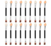 FONDOTIN 30pezzi Pennello Doppio Estremità per Ombretto e Sopracciglia Set di Pennelli per Trucco Occhi e Sopracciglia in Alluminio e Cotone Morbido per Viaggi e Applicazioni Precise