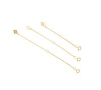 FONDOTIN 3Pezzi Estensione per Gioielli Accessori Regolabili per Bracciali e Collane Design con Charm Forma Cuore Perfetta per Fai da Te e Riparazioni