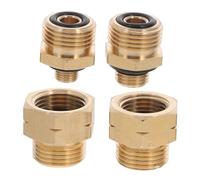 FONDOTIN 4 Pezzi Adattatore Gas Campeggio per Bombole Propano Europeo Collegamento Sicuro e Compatto per Ricarica Bombole Gpl Facilita Rifornimento per Campeggio e Uso Esterno