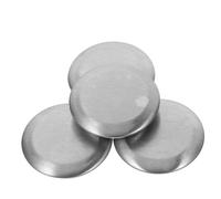 FONDOTIN 4 pezzi Copri Buchi Lavandini in Acciaio Inox Copriforo per Rubinetto Cucina Tappo Elegante Resistente e Decorativo per Lavabo con Supporto Dispenser Sapone