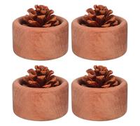 FONDOTIN 4 Pezzi Diffusore di Aromaterapia in Legno Naturale Ebano 4 Pezzi, Blocchi di Legno per Oli Essenziali per Casa e Ufficio, Diffusore Passivo Silenzioso per Spazi Rilassanti