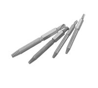 FONDOTIN 4 pezzi Kit Estrattore in Acciaio ad Alta Velocità Doppia Punta Spirale per Rimozione Rapida Danneggiate Spezzate o Arrugginite Utensile Professionale per Cacciavite Precisione e