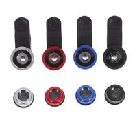 FONDOTIN 4 Pezzi Phone Lens Kit Wide Angle Macro Fish-eye Lenti per Smartphone Set Colori Vivaci per Fotografia Mobile Professionale e Portatile
