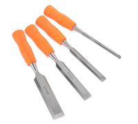 FONDOTIN 4 pezzi Scalpelli da Carpentiere in Resistente con Impugnatura Ergonomica Strumenti Versatili per Intaglio Legno Fai da Te Precisione e Controllo Migliorati per Lavori Artigianali