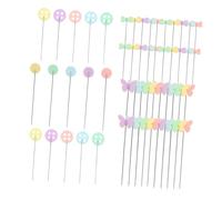 FONDOTIN 400 Pezzi Spilli da Cucito con Testa Piatta per Tessuti Spilli Dritti per Patchwork Accessori Sartoria per Bouquet Nuziali e Progetti Creativi Fai da Te