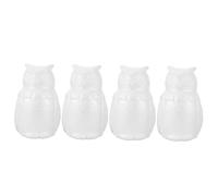 FONDOTIN 4pezzi Statuette Gufi Fai da Te Modello Gufo Fai da Te Modellismo Incompiuto Artigianato Gufi Forma Gufo Incompiuti Modellismo Artistico Animali