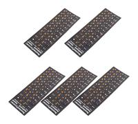 FONDOTIN 5 fogli Adesivi Tastiera Lettere Russe Matte Antiscivolo per Sostituzione Tastiere Notebook Resistente e Facile da Applicare